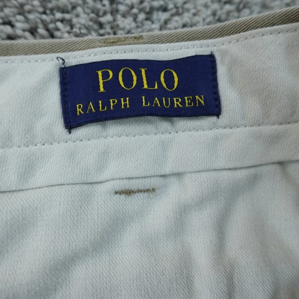 Polo Ralph Lauren Pants Mens 36X26‎ Beige Brown Tan Chino Trouser Golf Classic